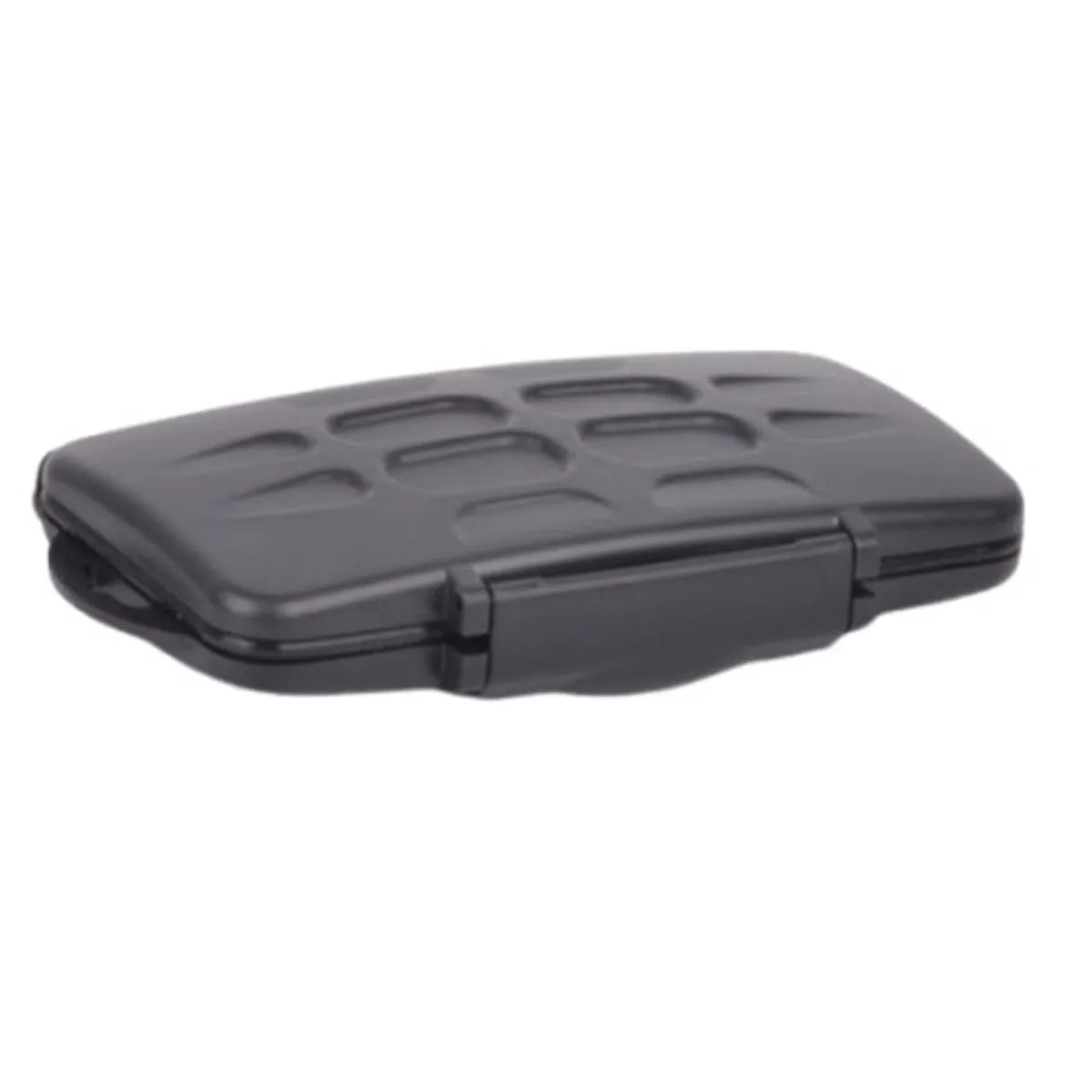 12 Slots Waterproof SD Card Box Memory Card Case Memory Card Wallet - Black