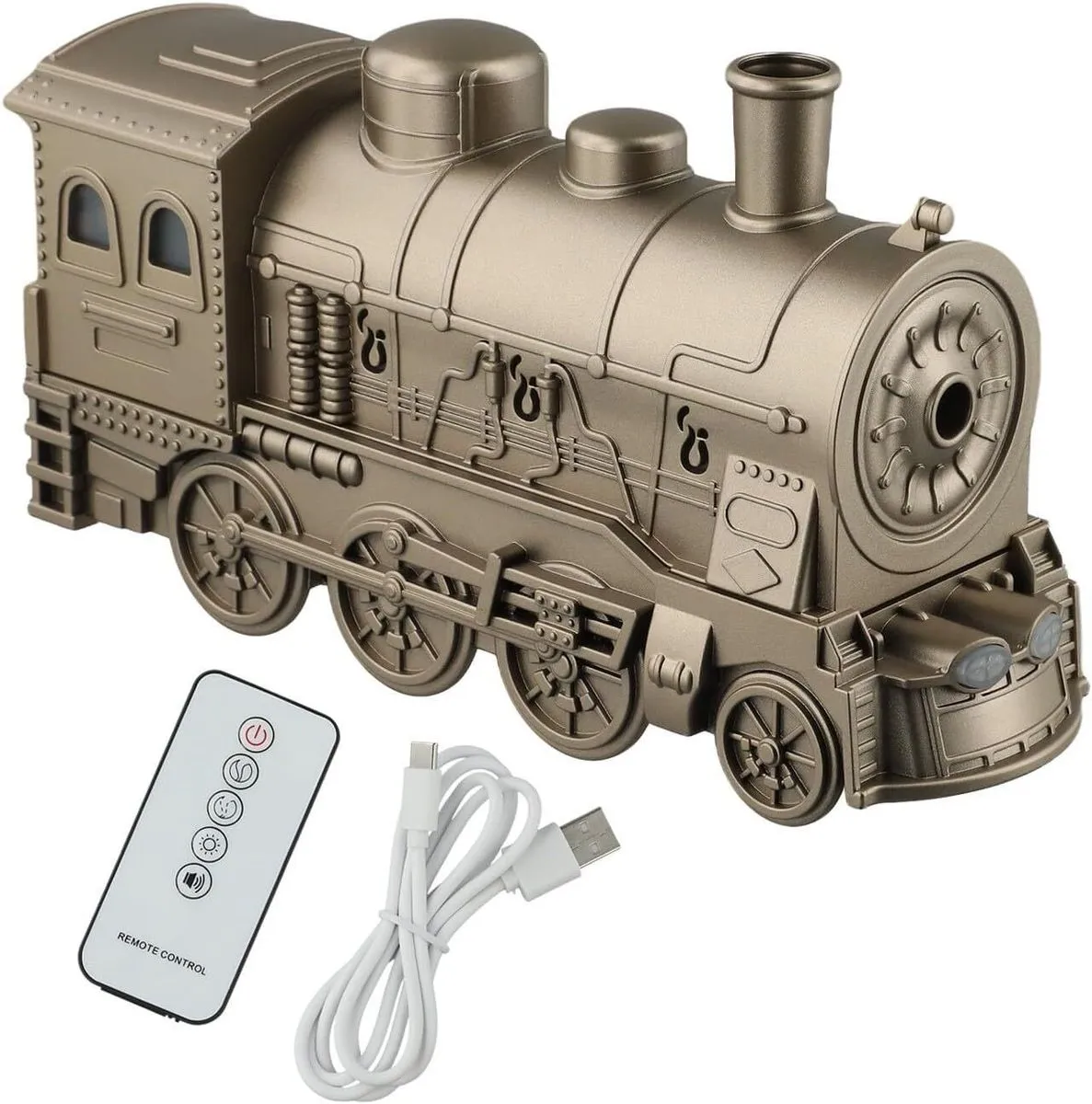 Steam Train Essential Oil Diffuser, 300ml USB Aromatherapy Humidifier