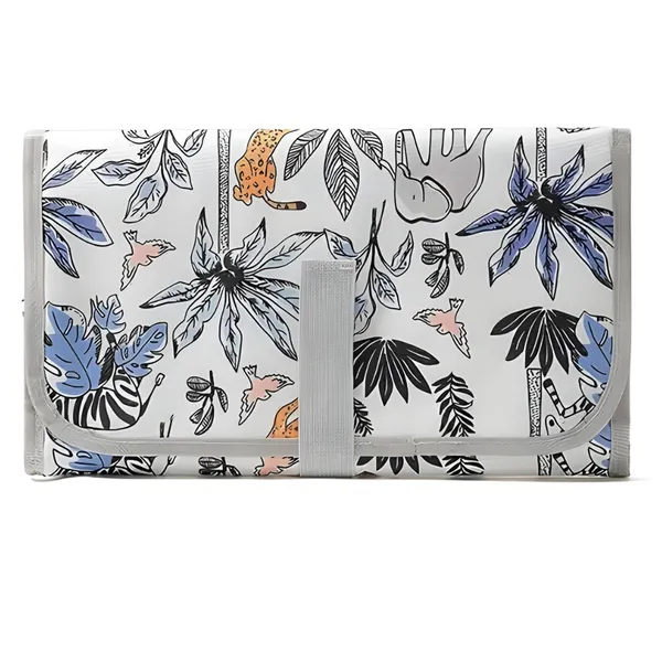 Portable Baby Changing Mat Foldable Waterproof Diaper Pad with Storage - Jungle Paradise  