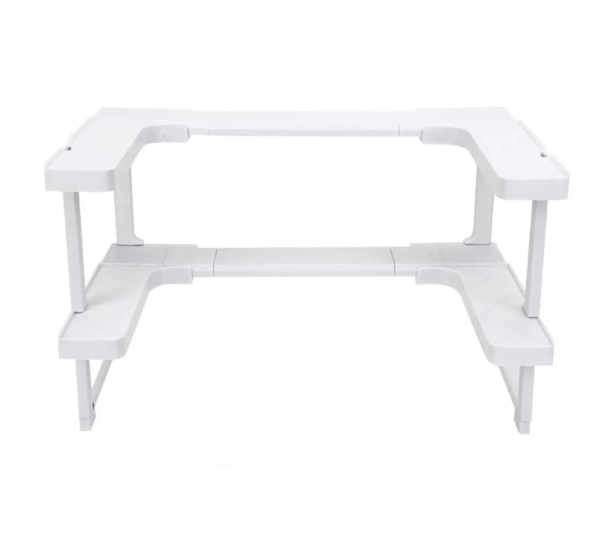 Multi-functional Double Stack Adjustable Width Spice Shelf Organizer Rack
