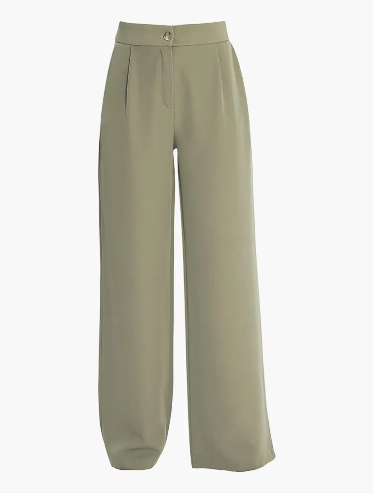 Wide Leg High Waist Trousers