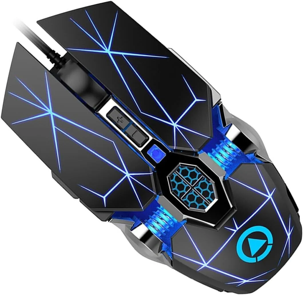 USB Wired Gaming Mouse With RGB Breathing Light Ergonomic For Laptop, Desk
