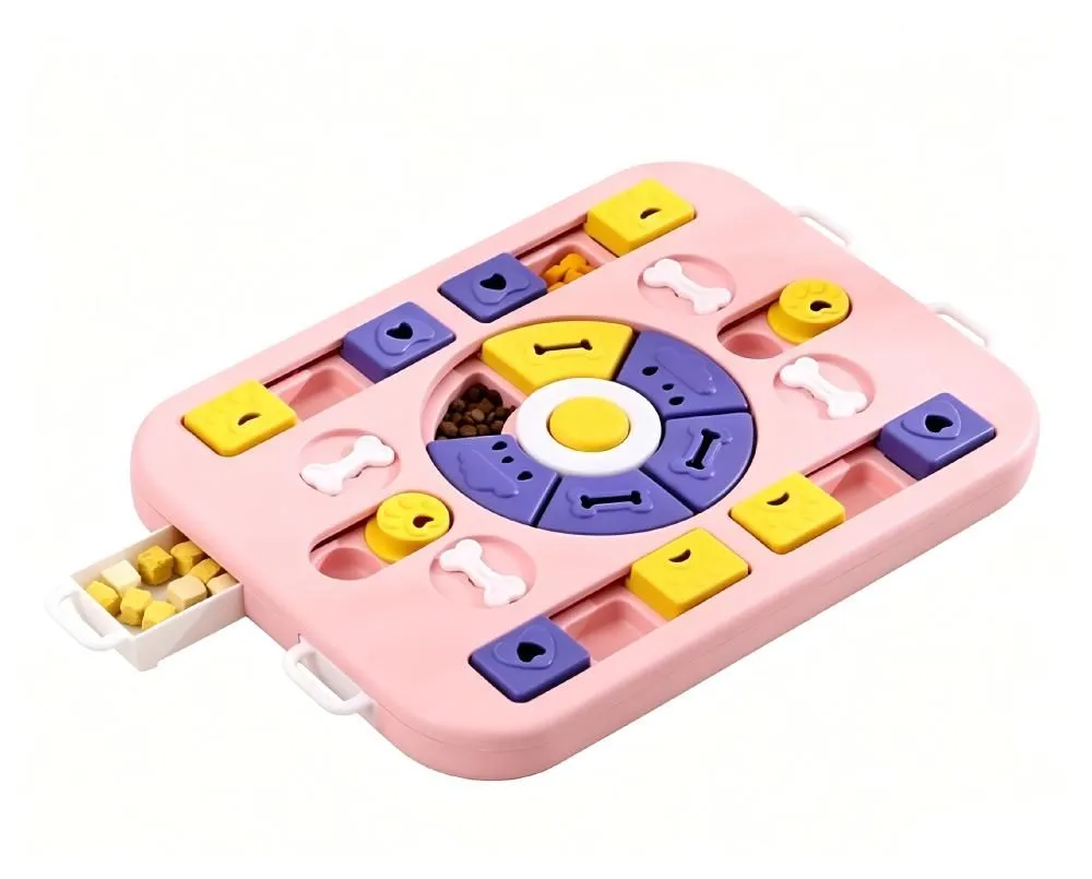 Pet Puzzle Feeder - Slow Eating IQ Toy for Cats & Dogs