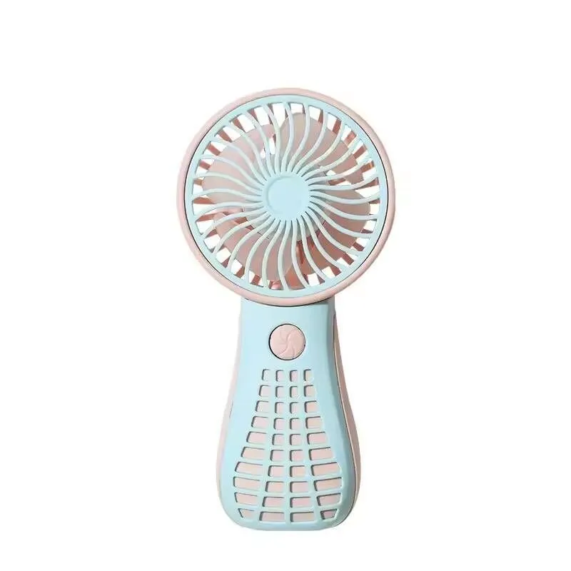 Minimalist Mini Handheld USB Rechargeable Fan, Portable for Outdoor Use - Blue