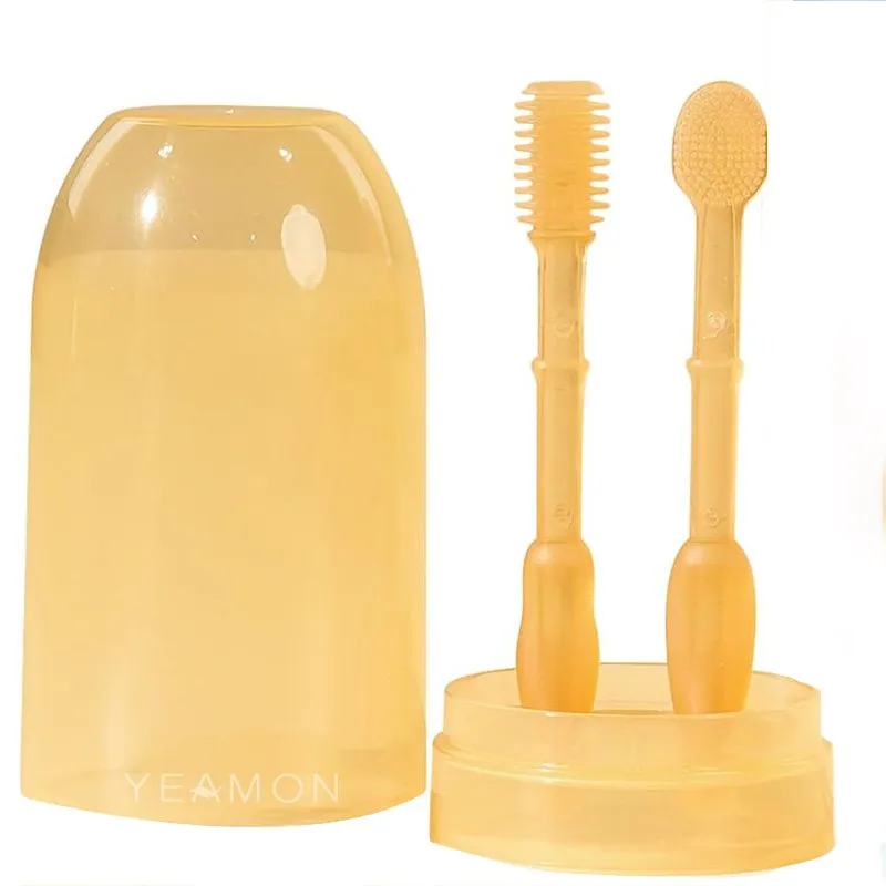 Silicone Baby Tongue Cleaner Toothbrush Newborn Infant Oral Care 0-12M
