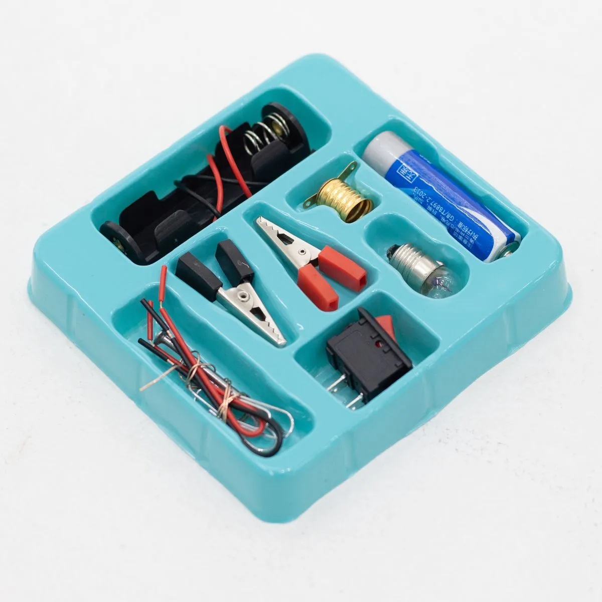 DIY Bulb Electric Circuit Science Experimental Kit For Children - Blue
