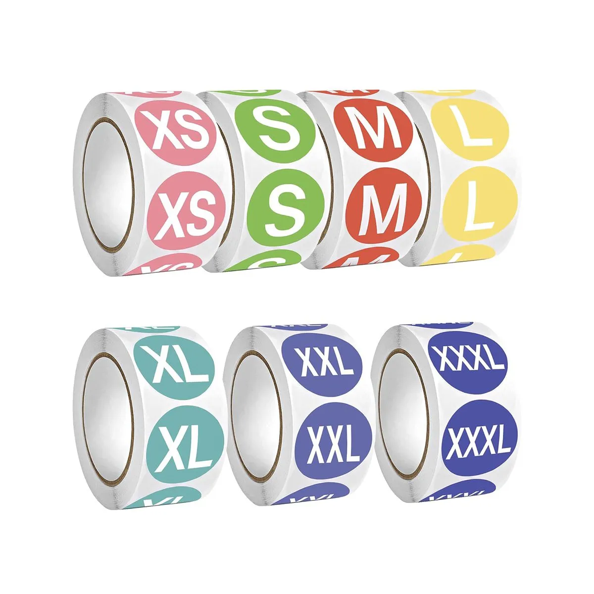 3500Piece Clothing Size Stickers Self Adhesive T-Shirt Size Labels Stickers