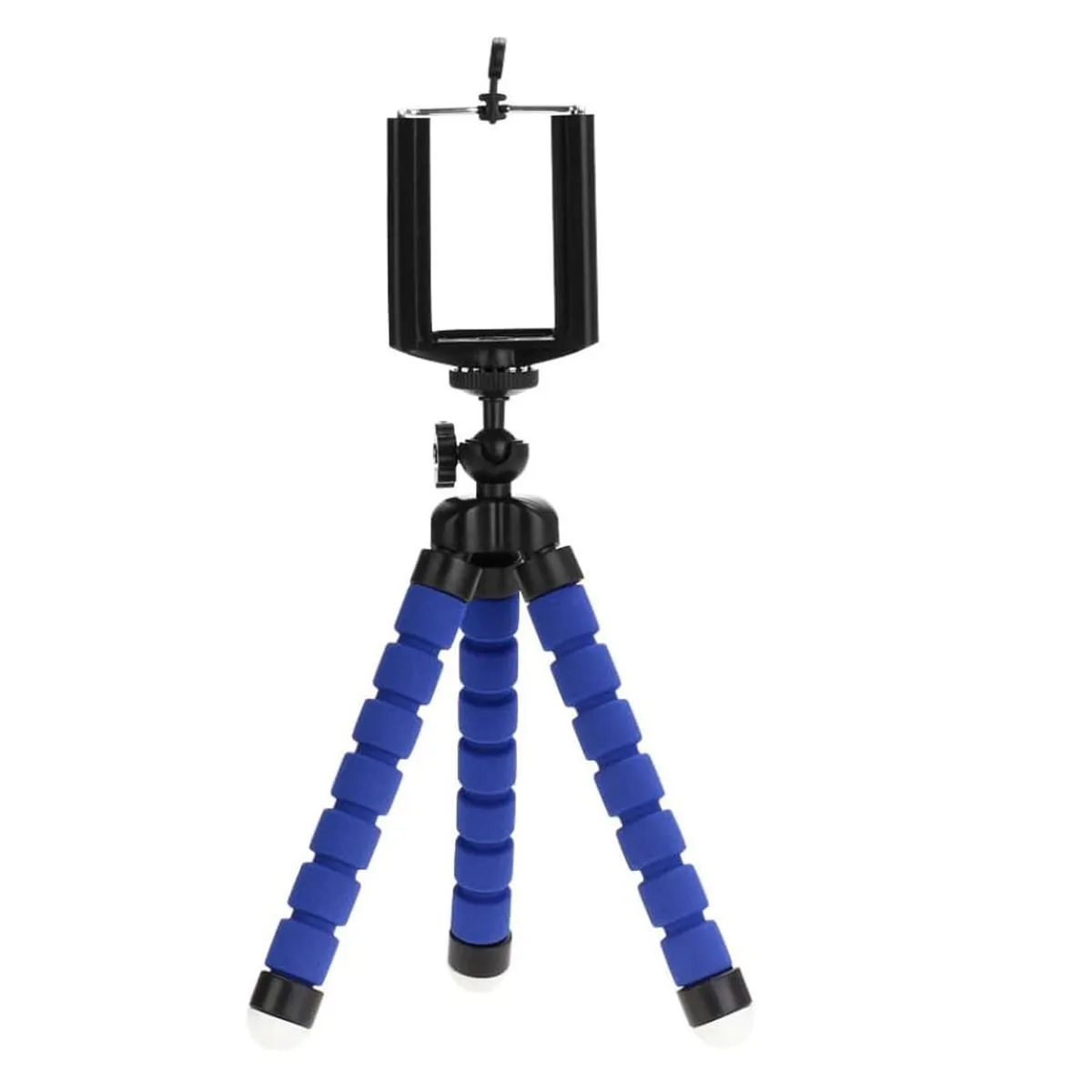 Flexible Tripod Mini Universal Portable and Adjustable with Clip Bracket - Blue