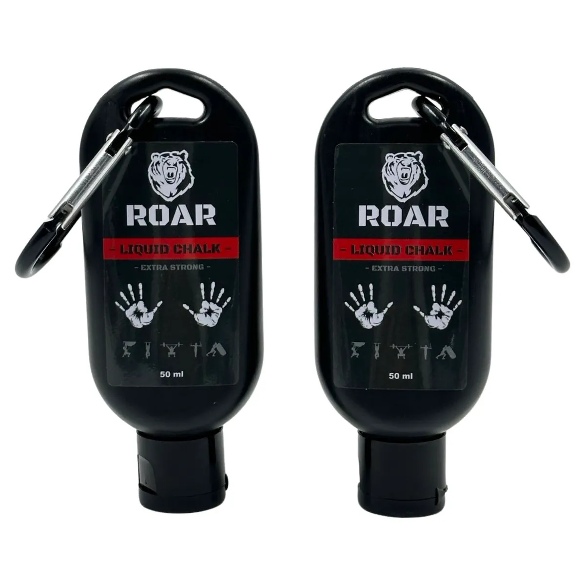 Roar Superior Grip Liquid Chalk - Pack of 2 x 50ml for Climbing & Fitness