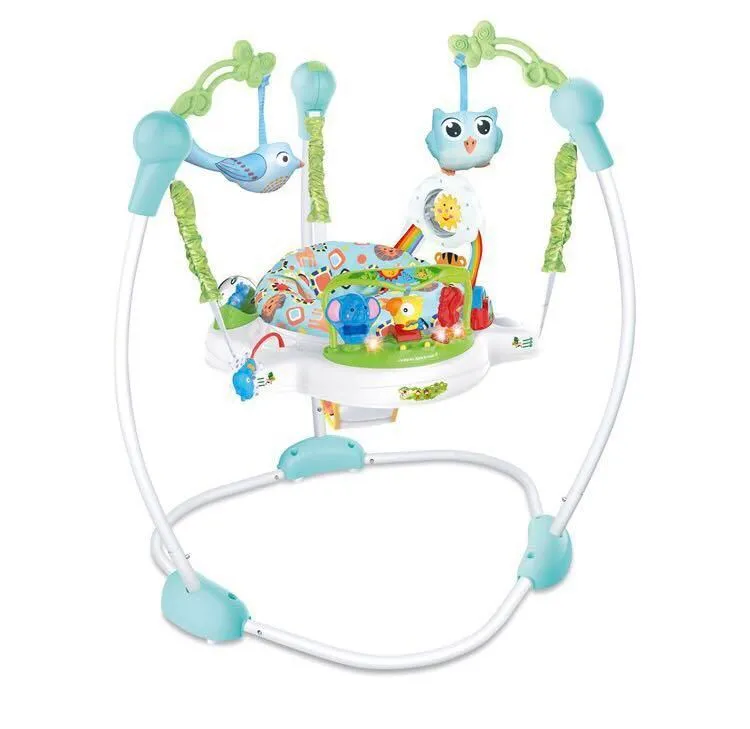 Baby Activity Jumper and Bouncer with 360 Rotating Seat and Rainforest Toy