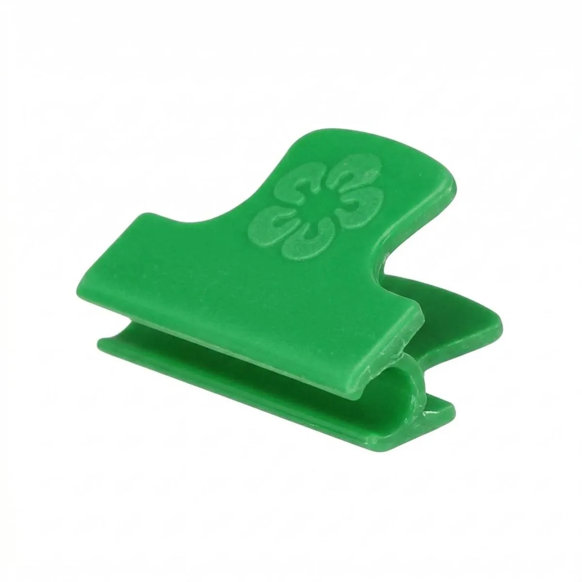 100-Pack 6mm Greenhouse Film & Plant Support Clips - Green