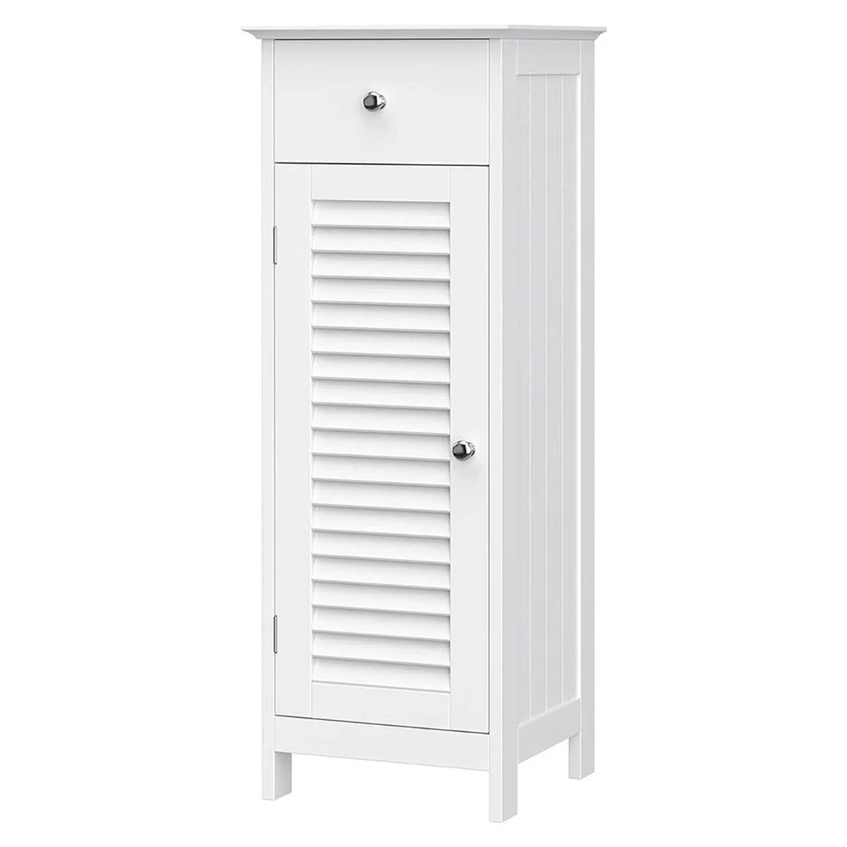 LAZAVA Scandinavian-Style Bathroom Cabinet White Elegant Design