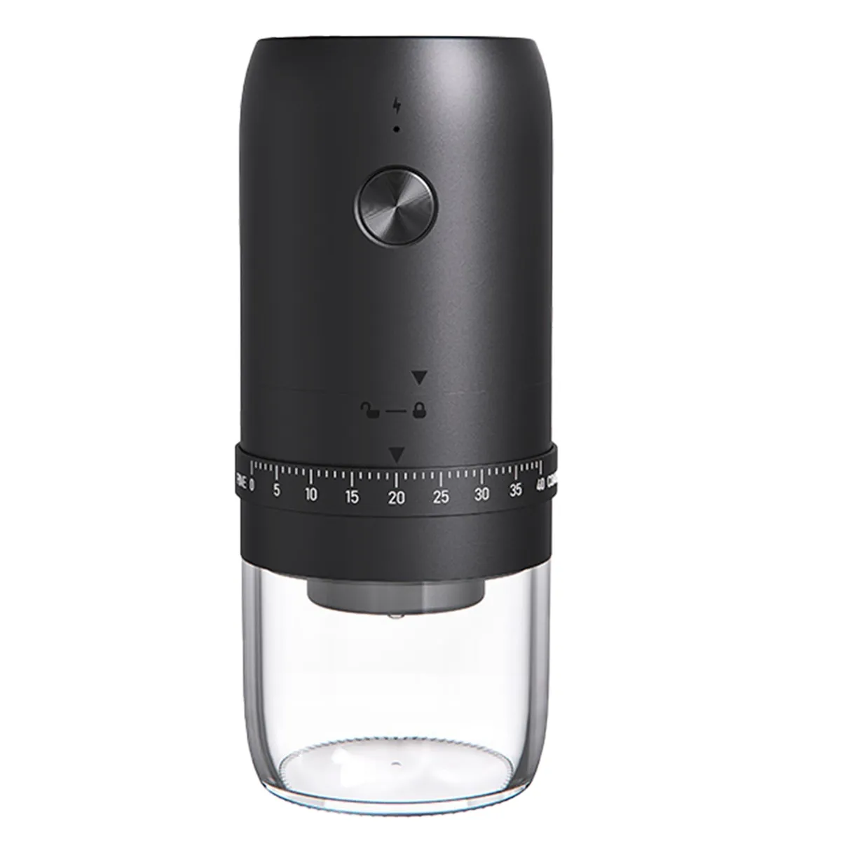 Coffee Grinder Charge Portable Vacation Travel Cafe Grinder Black