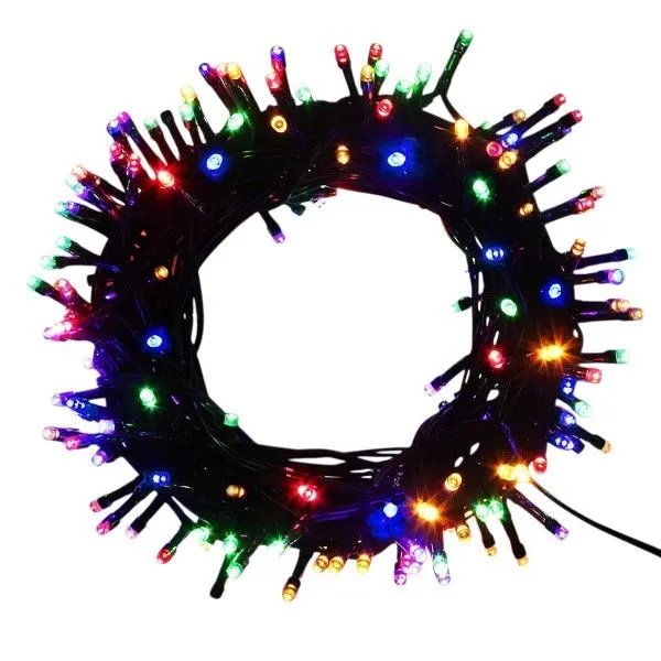 220V 10M Black Cable Fairy Light For Festive - RGB