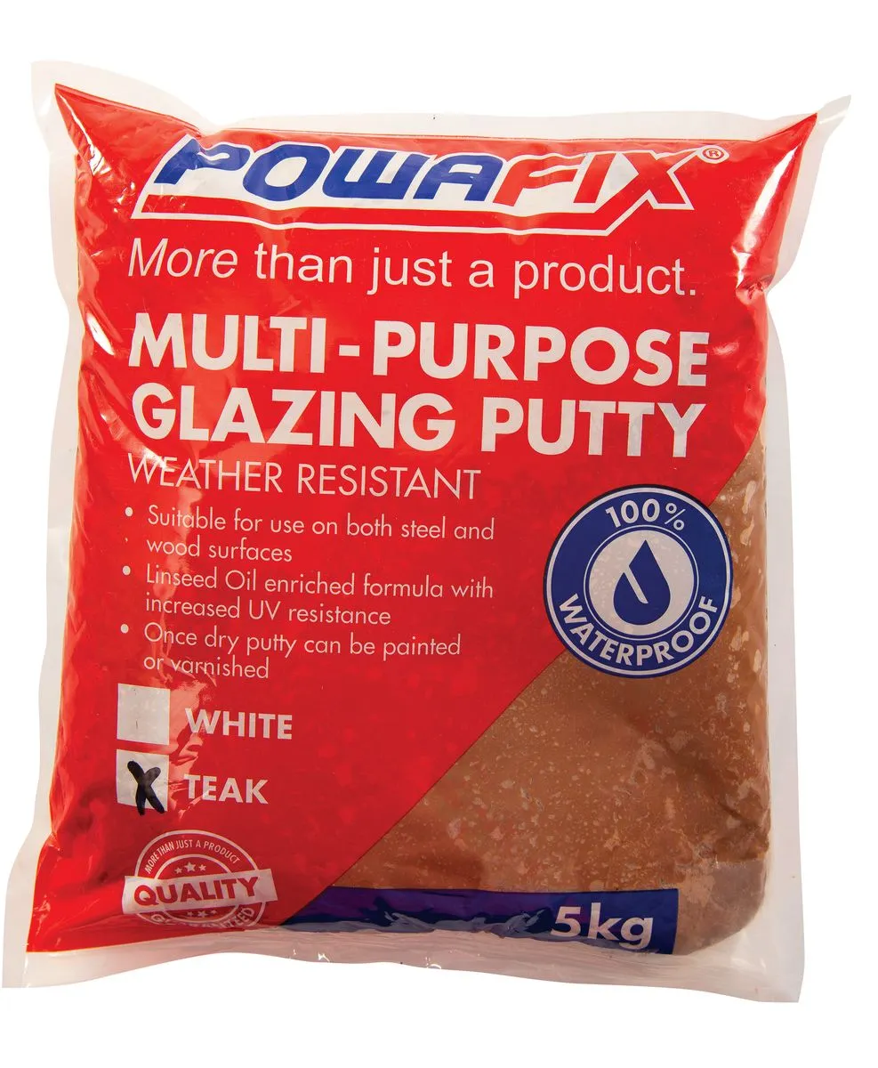Powafix Teak Putty Packet 5KG