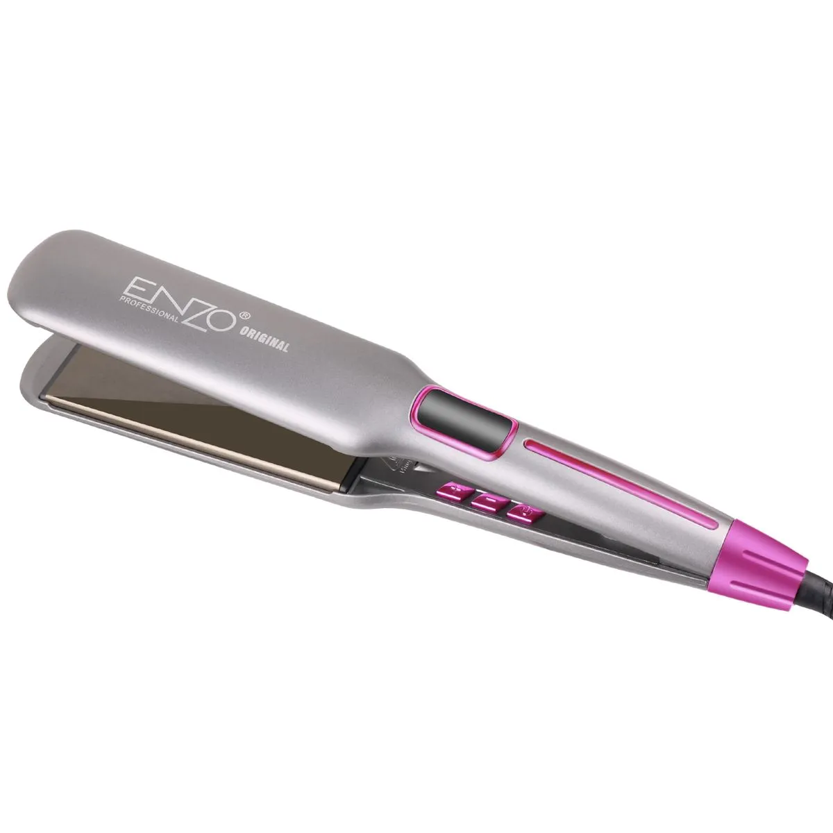 Enzo Professional Keratin Hair Straightener - Grey 