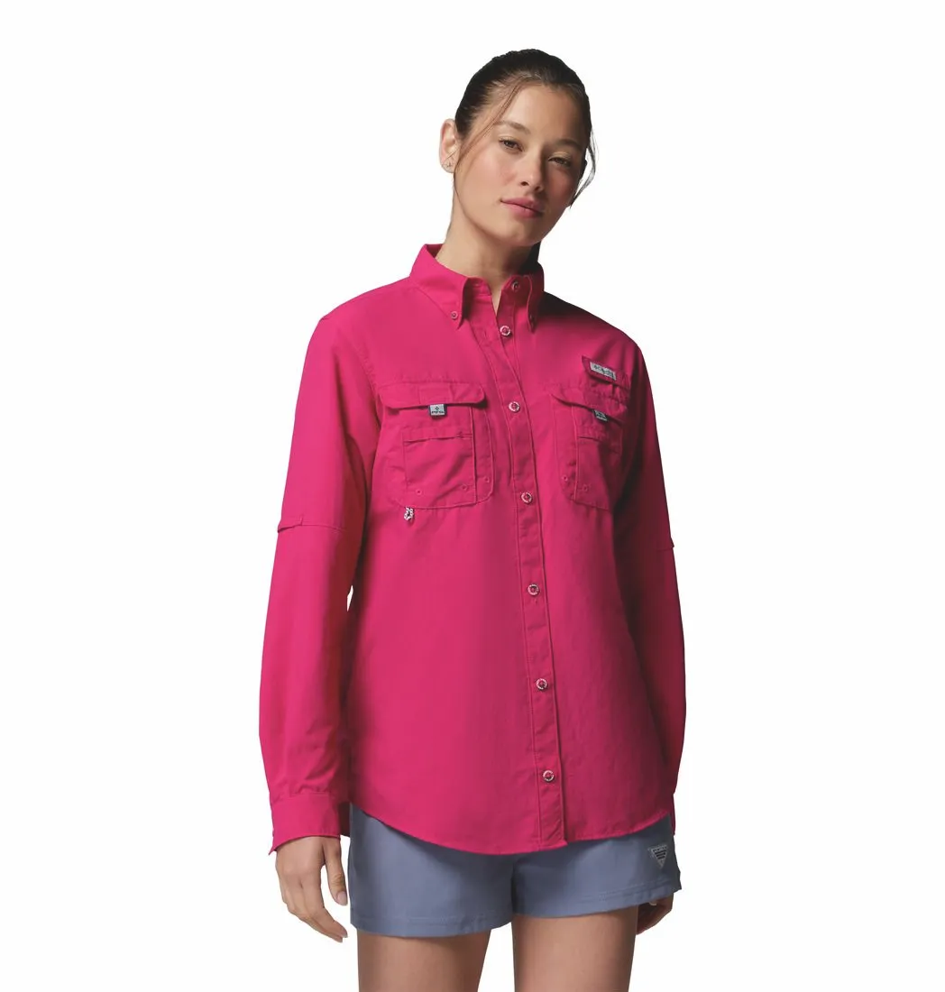 Columbia Women's Bahama II Long Sleeve Shirt Guava Pink