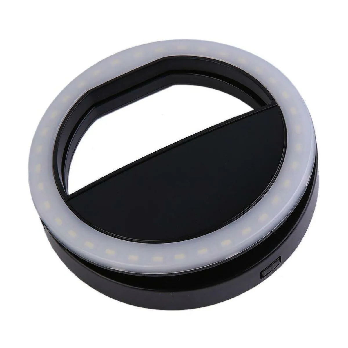 Cellphone Selfie Ring Fill Light RK-12 8CM - Black