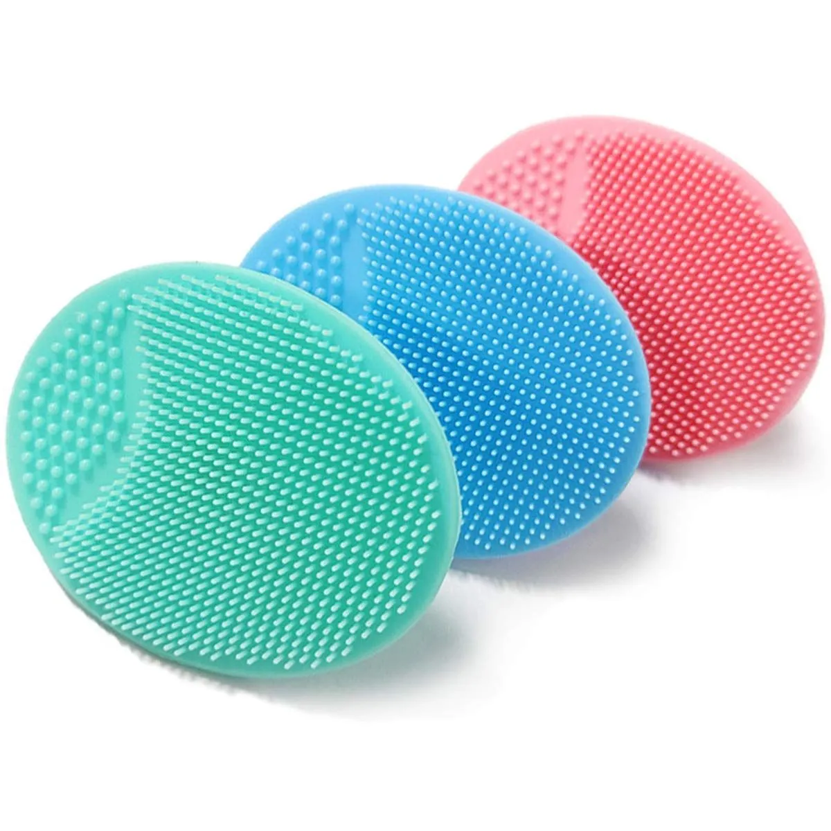 Baby Bath Brush Baby Cradle Cap Brush Silicone Massage Brush-3 PCS