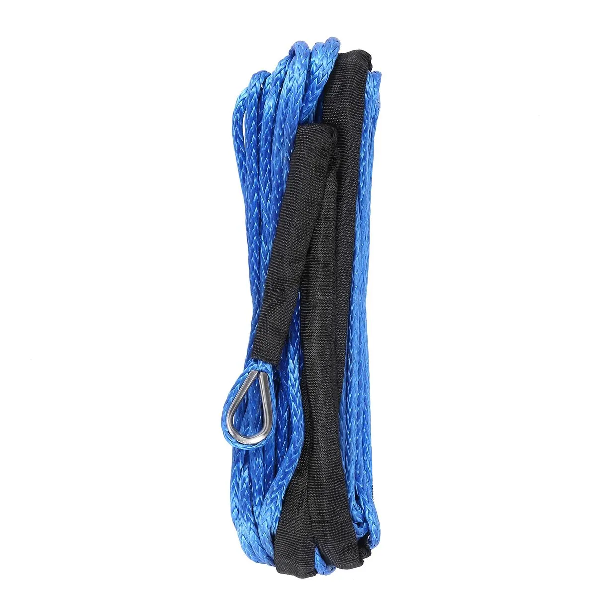 7700Lbs Electric Winch Rope Nylon 6mmx15M Car Trailer