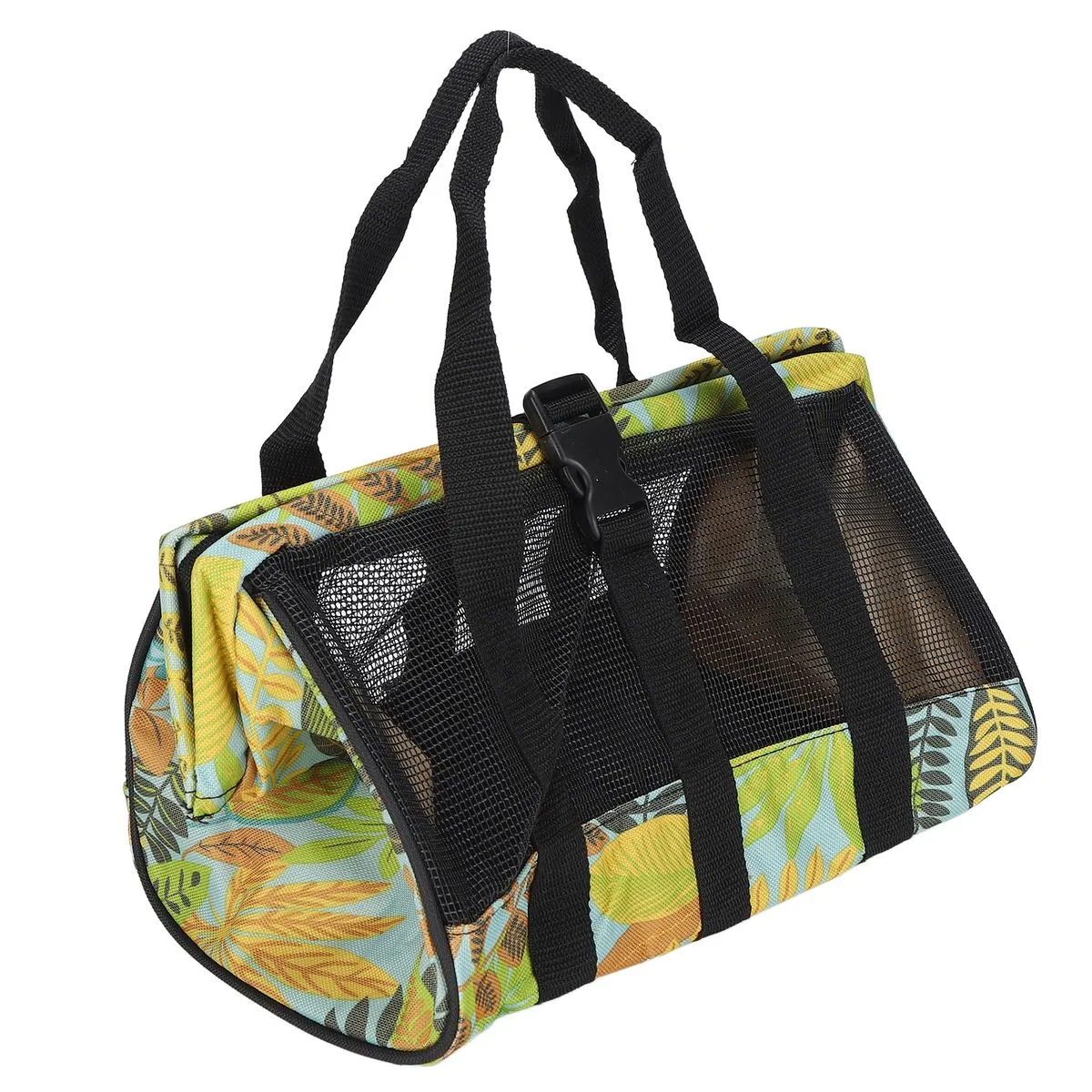 Foldable Garden Tool Bag, Mesh Storage with 600D Oxford Cloth