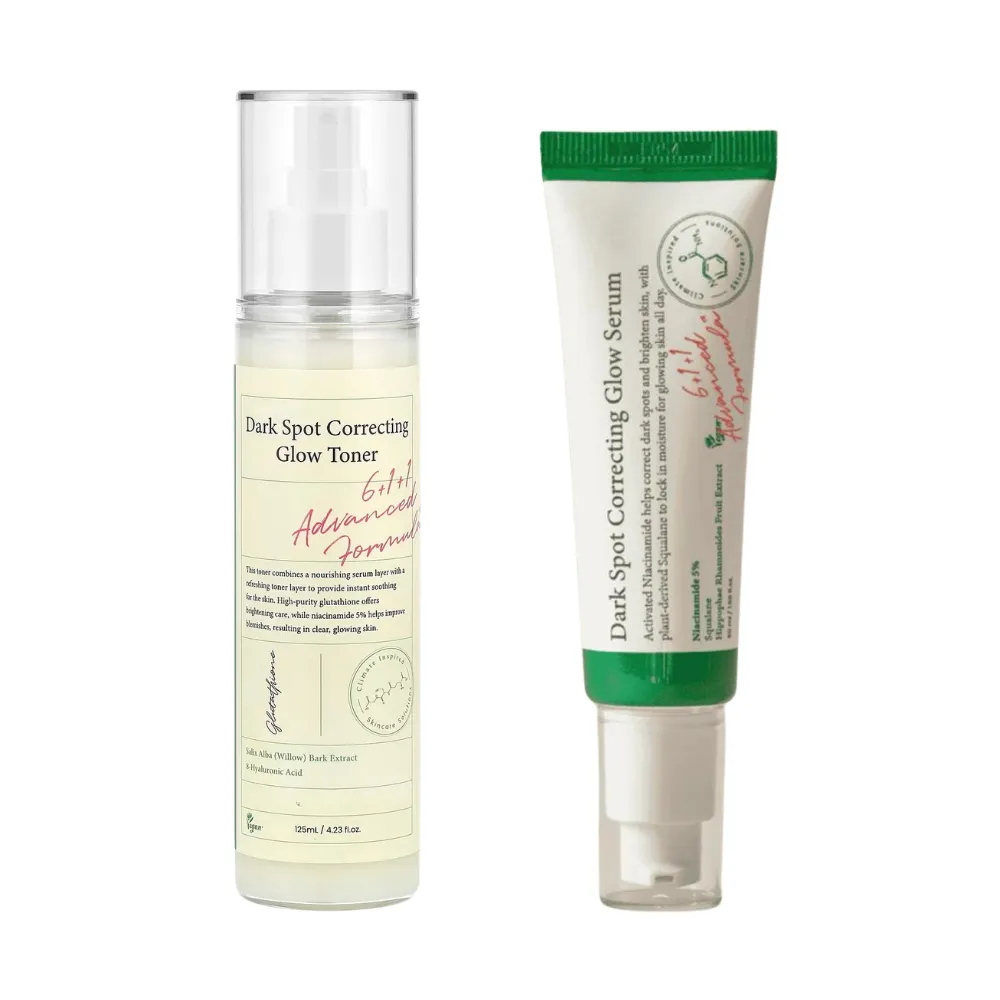 Dark Spot Correcting Glow Set - Brightening Toner (125ml) & Serum (50ml)