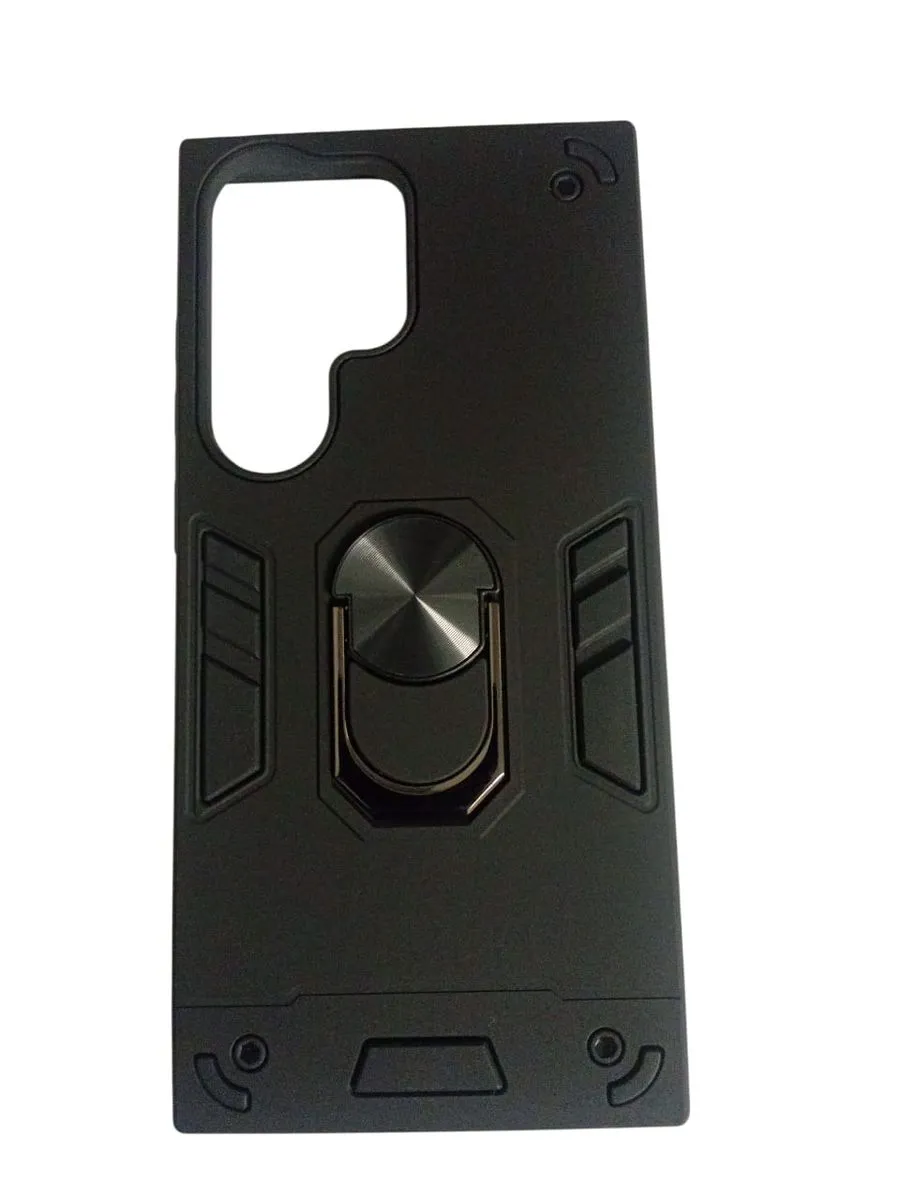 Compatible with Samsung Galaxy S23 Ultra Case Cover With Camera Protection - Black