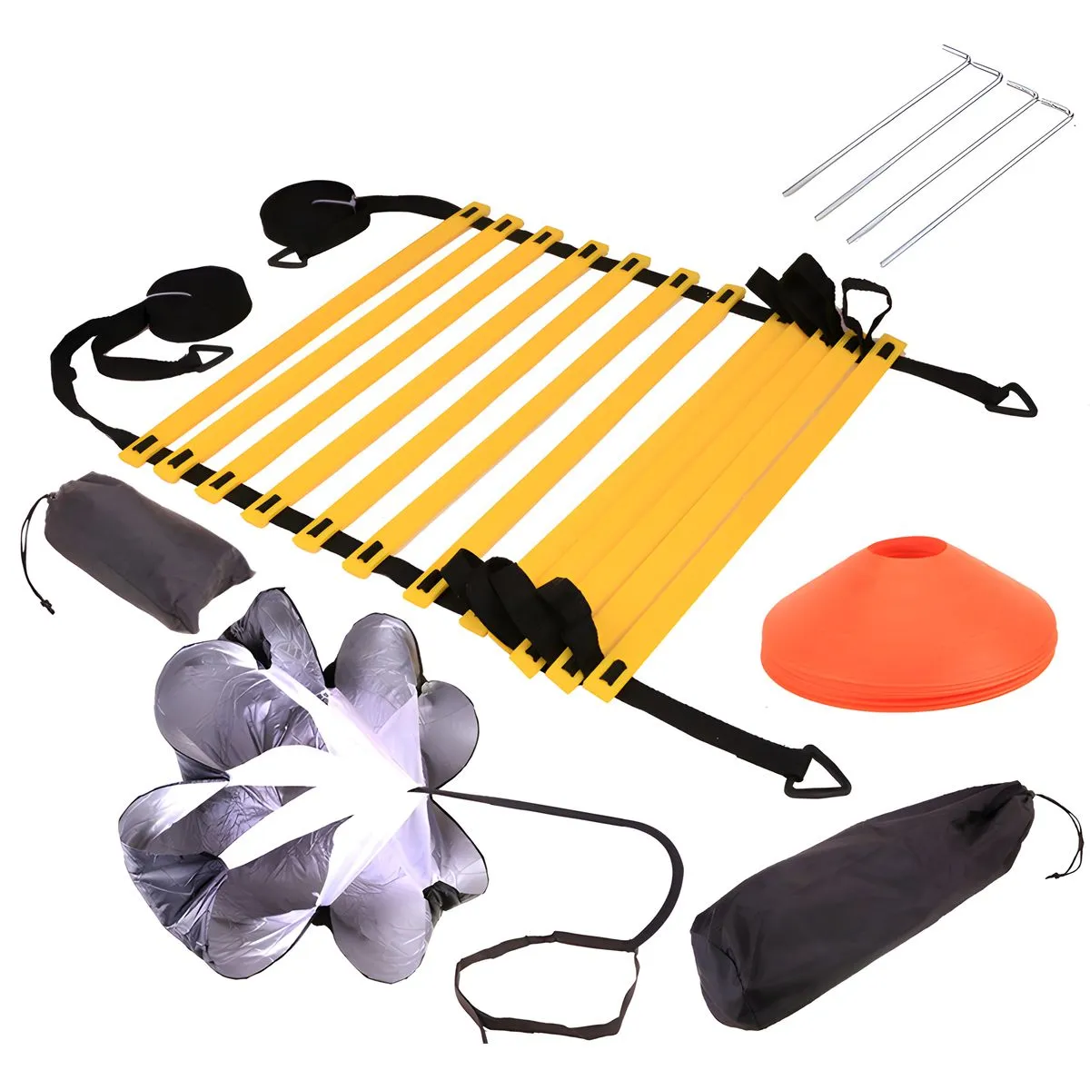 Agility Ladder Speed Training Equipment Adjustable Resistance Parachute