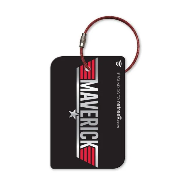 Retreev Smart NFC & QR Code Luggage Tag: Secure Bag Retrieval - Maverick