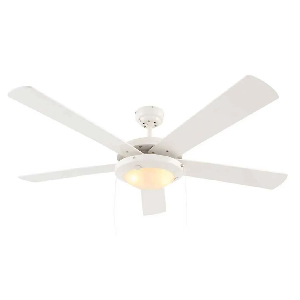 EUROLUX Comet Ceiling Fan, 5 Speed, 52 Inch, White
