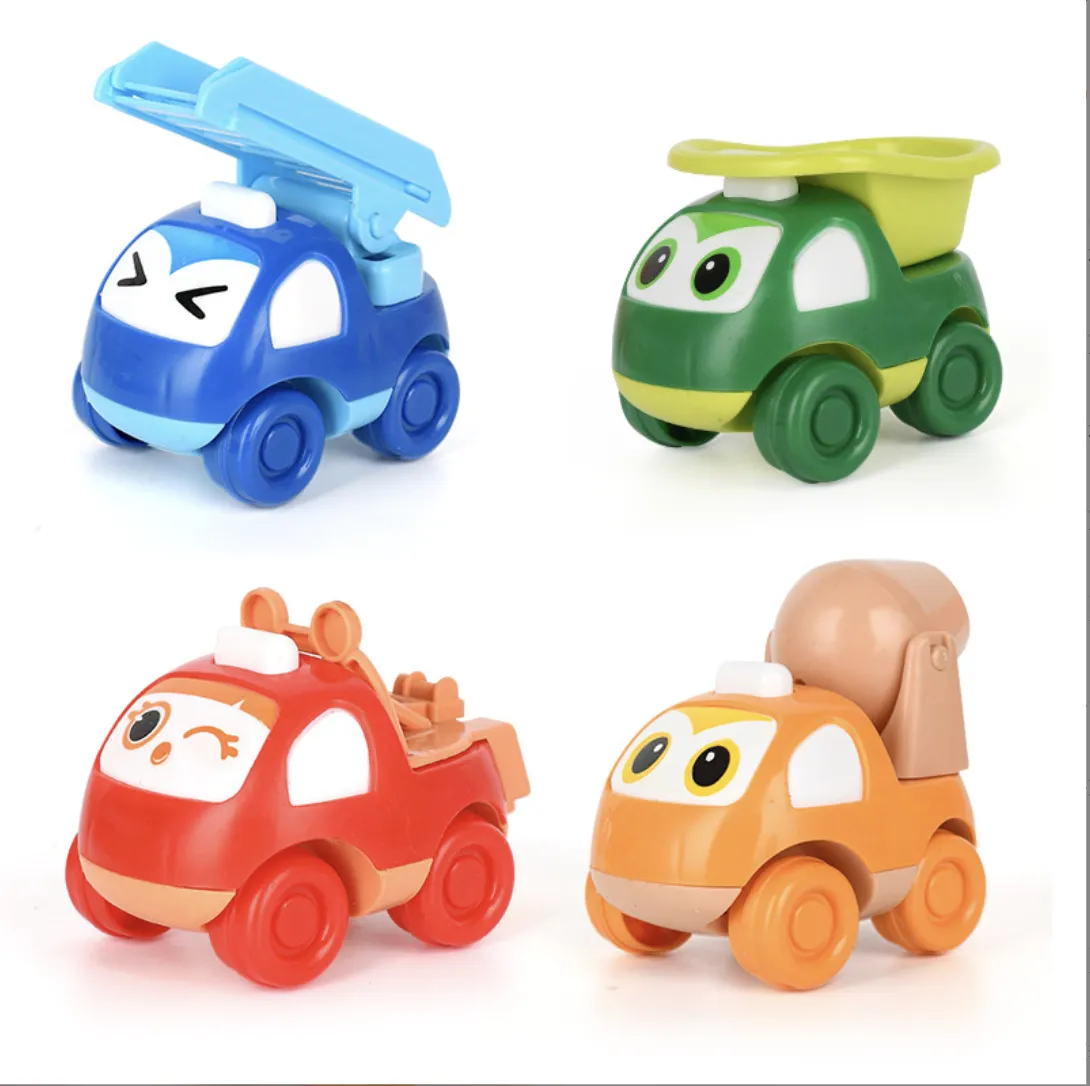 4Pack Engineering Car Toys Kids Construction Mixer Dump Truck Inertial Car