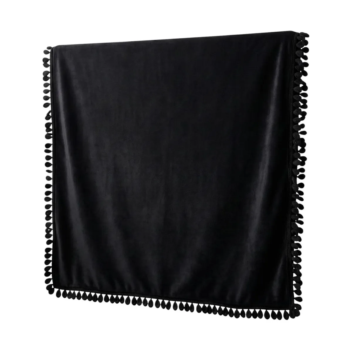 Luxury Throw Blanket 150cm x 150cm - Soft Fleece Couch & Bed Throw - Black & White