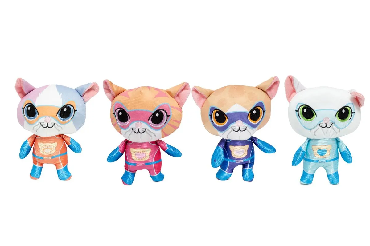 SuperKitties - Su Purr Plush Set of 4