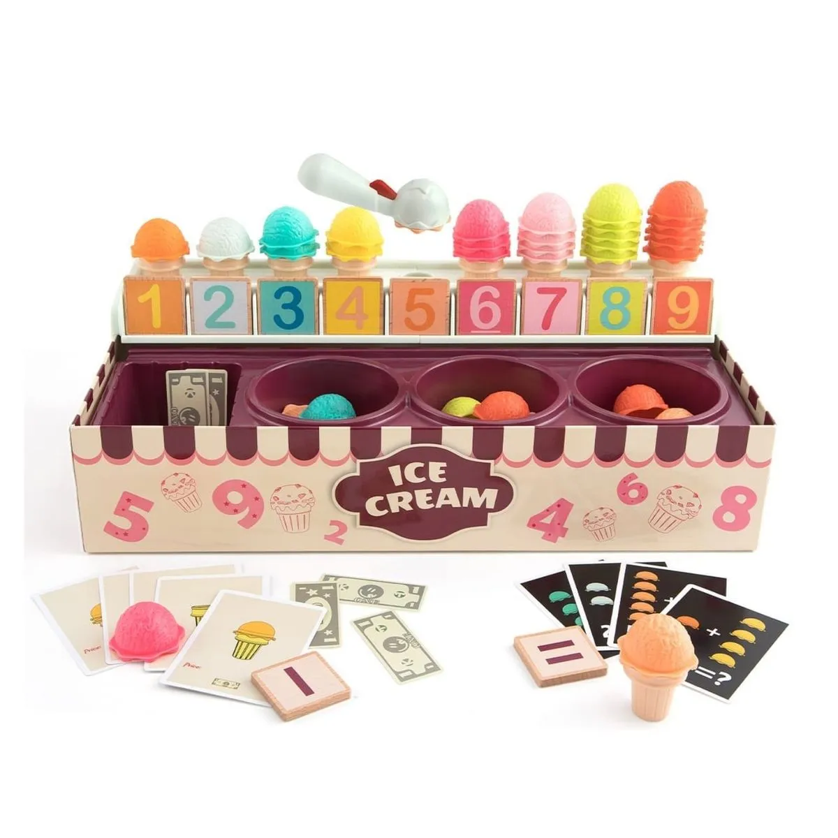 Topbright Ice Cream Colour & Number Sorting Game with Activity Cards