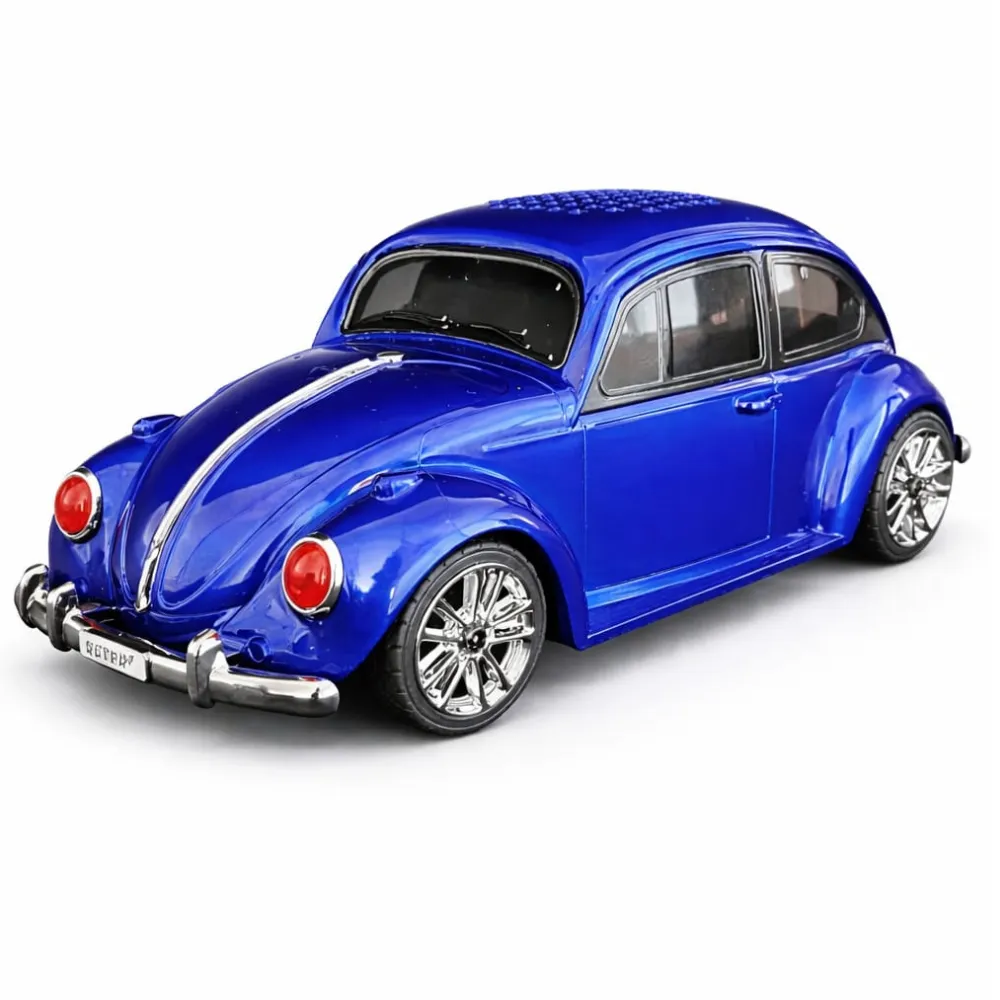 Vintage Beetle Car Bluetooth Speaker - Portable Wireless Stereo Sound,