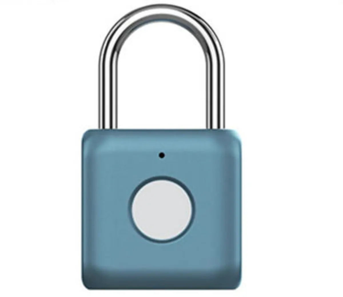 Lock Smith - Smart Padlock With Fingerprint Sensor - USB Charge - Blue