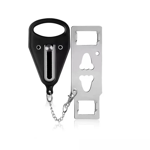 Portable Stainless Steel Security PadLock - Black