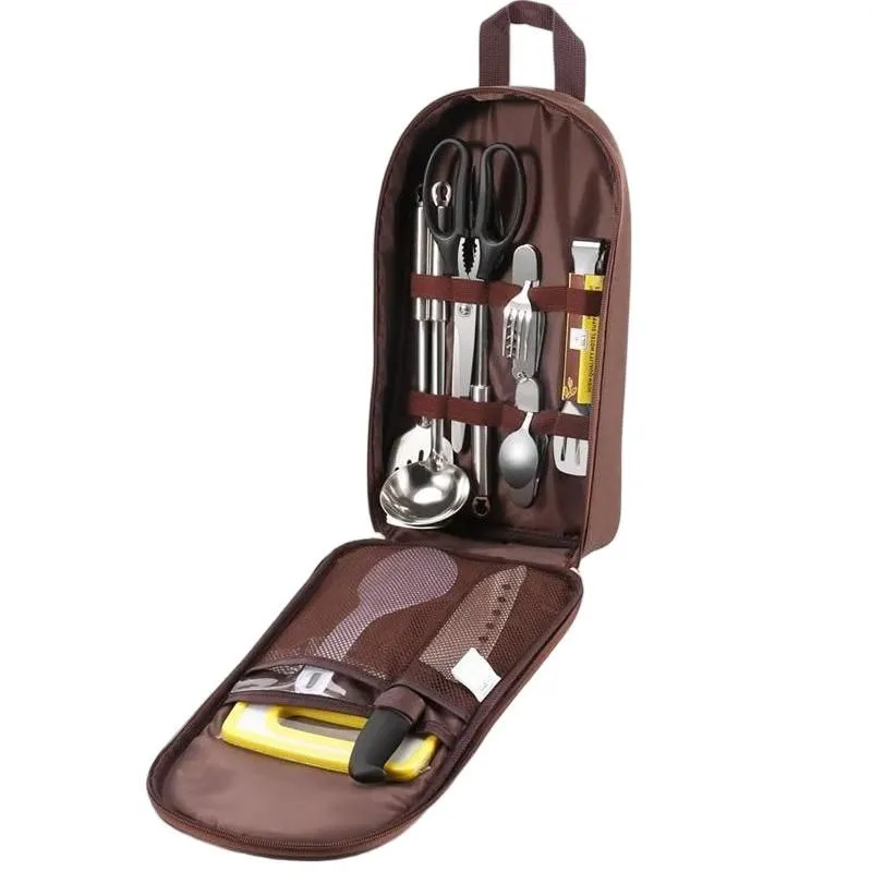 IPSTYLE Outdoor Cooking Bag Camping Storage Bag Portable Cooking Utensil