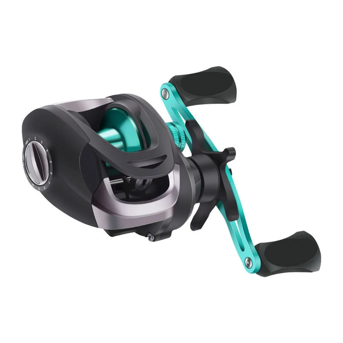 Baitcasting Reel for Lure Fishing 10 kgs Drag Lightweight Al Spool Reel - Right-handed