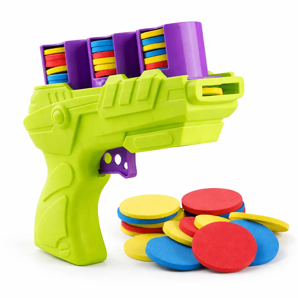 Soft Bullet Frisbee Launcher - Green
