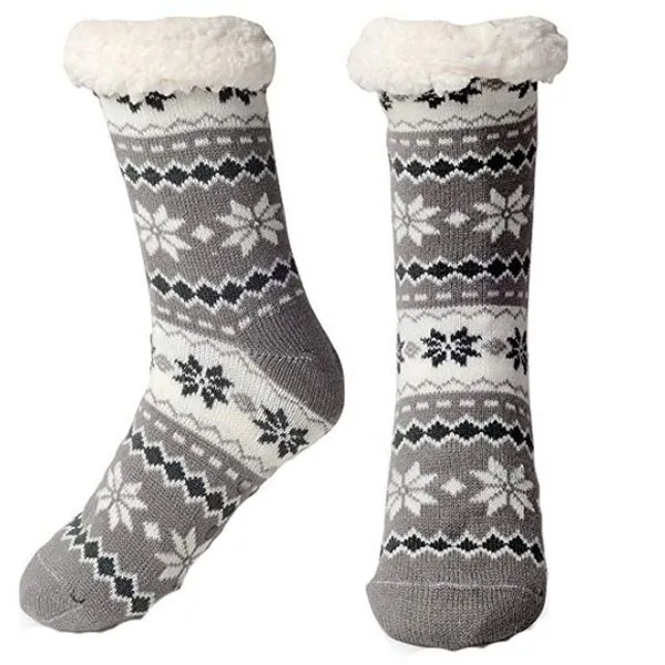 Unisex Fuzzy Slipper Winter Socks Warm And Thick - Assorted Colours