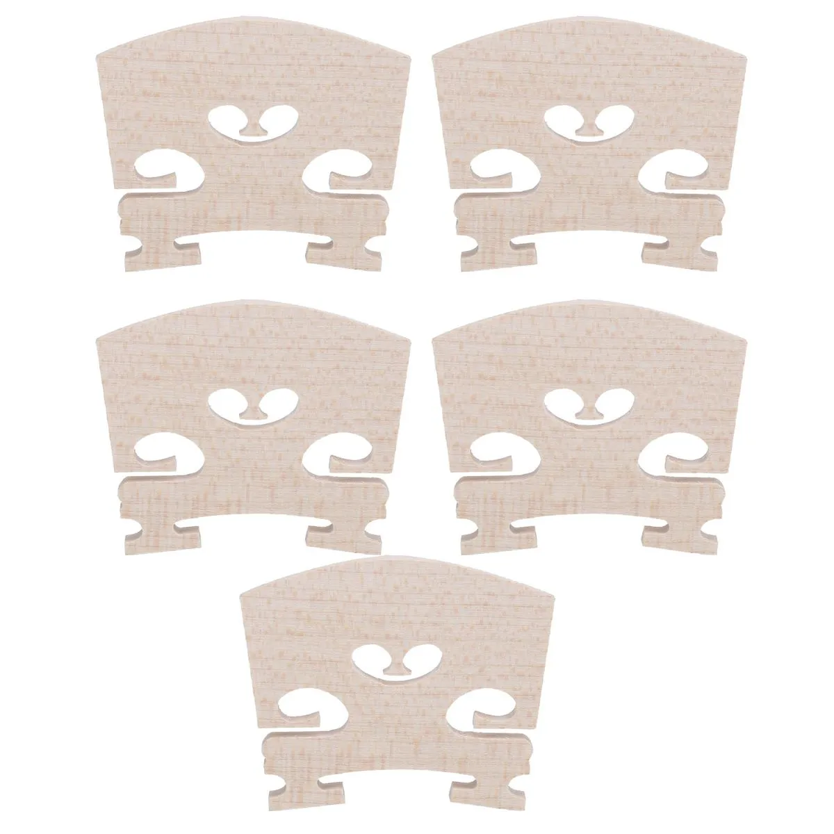 5pieces Violin Bridge (4/4, Maple Wood)