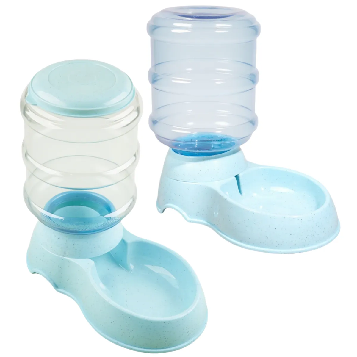 2 Pack Pet Feeder and Water Dispenser Self Feeding Dispenser for Dogs Cats - Blue