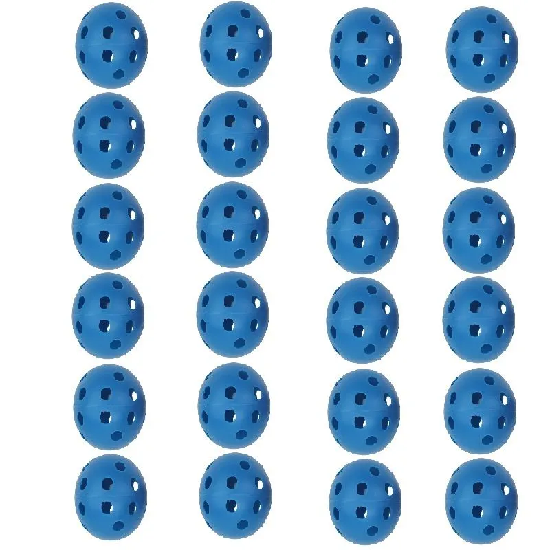 24 Pack Plastic Air Golf Practice Balls - Blue