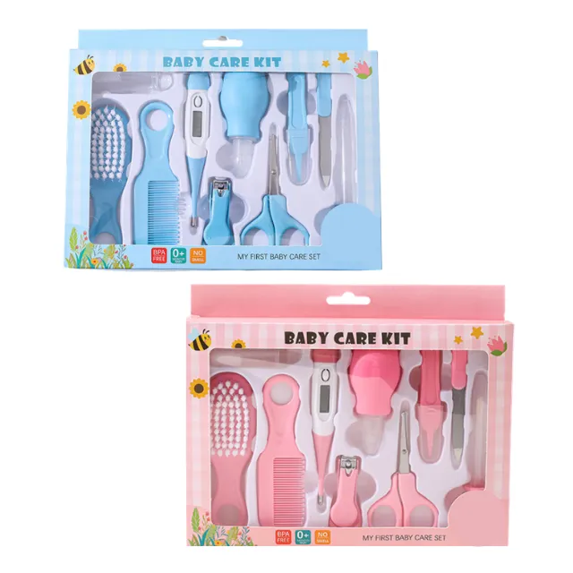 2Pack Combo 10-in-1 Baby Healthcare and Grooming Kit - Blue & Pink