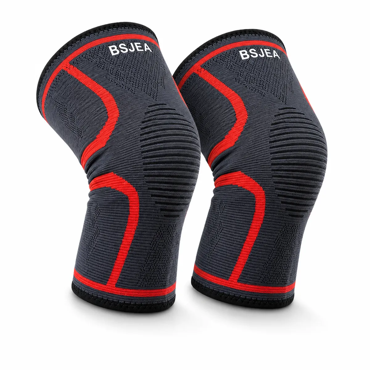 BSJEA - 2 Pack Knitted Compression Knee Sleeves