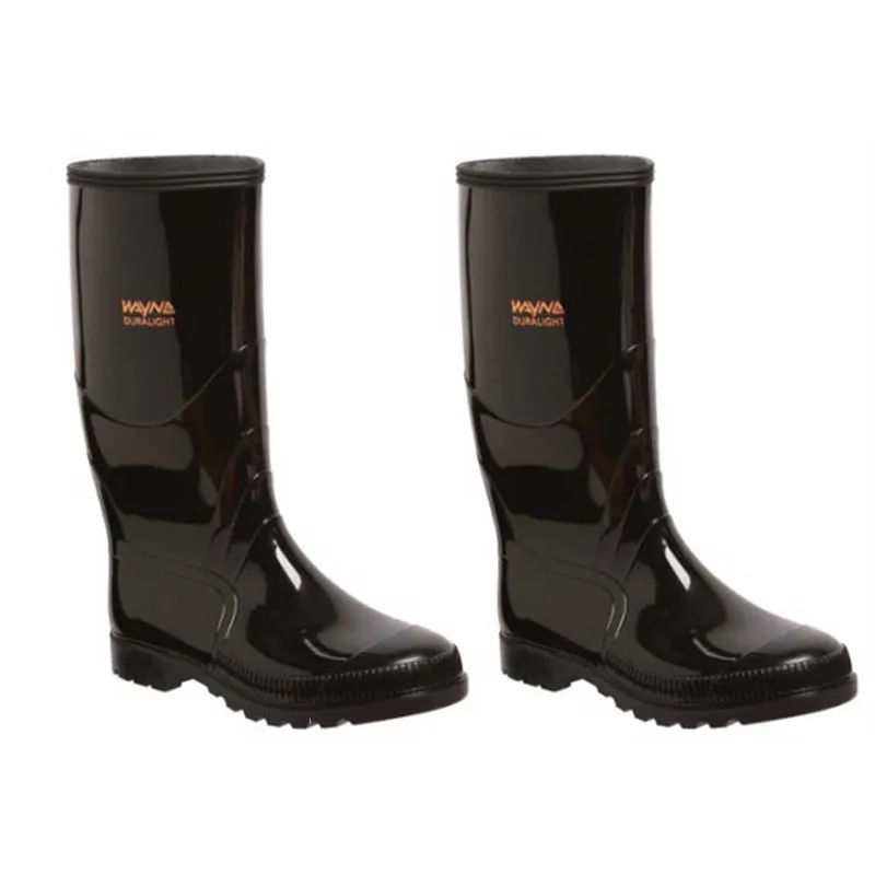 Wayne Duralight Gumboot Knee Length Black N/STC F1040