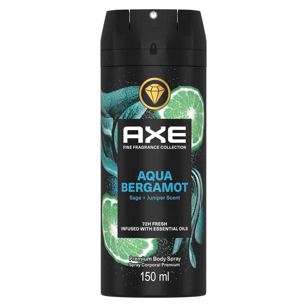 AXE Aqua Bergamot Premium Deodorant Body Spray 150ml