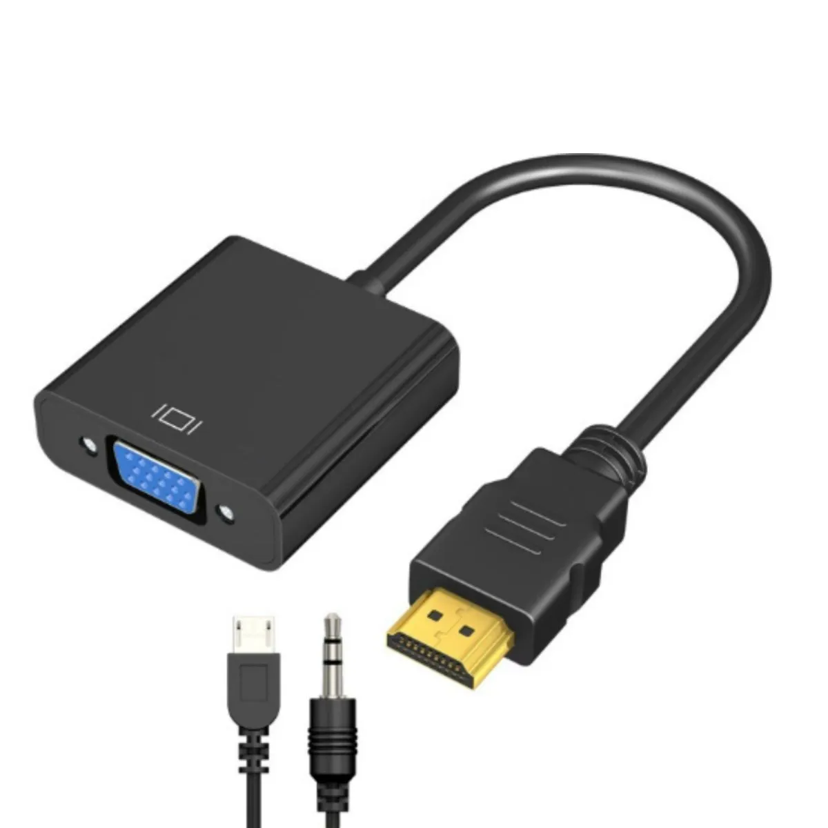 HDMI to VGA Adapters, HD 1080P HDMI to VGA Audio Video Cable Converter
