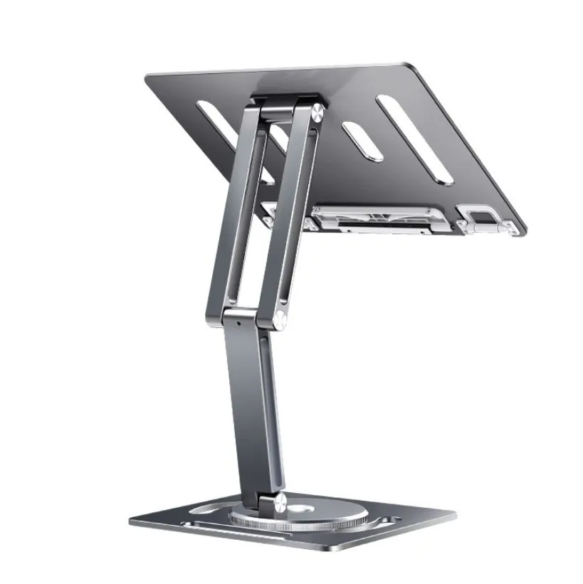 360 Rotating Aluminum Laptop Stand Compatible with Tablets
